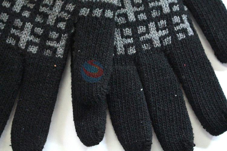 Wholesale custom warm knitted gloves for adults