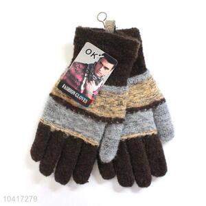 Super quality low price warm knitted gloves for adults