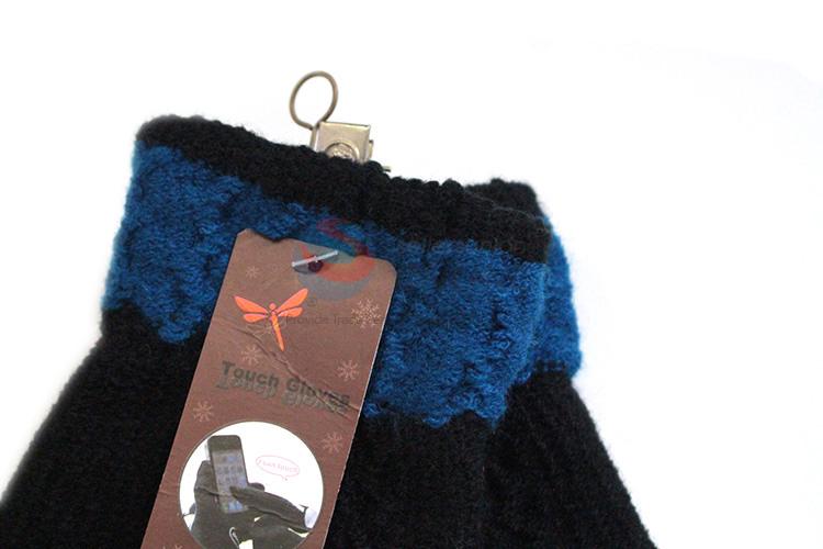 Wholesale promotional custom warm knitted gloves for adults