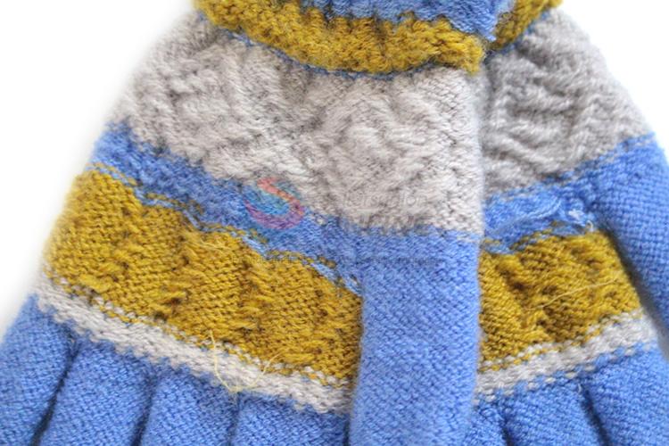 Factory wholesale popular warm knitted gloves for kids