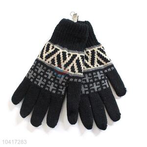 Wholesale custom warm knitted gloves for adults