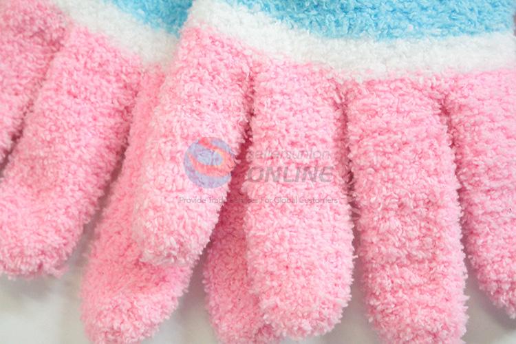 Beautiful style good quality warm knitted gloves for adults