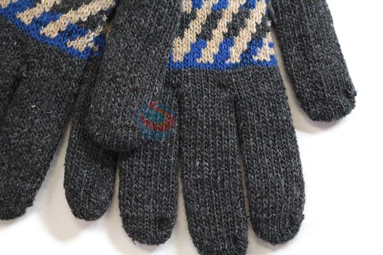 Direct factory good quality warm knitted gloves for adults