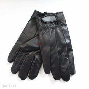 Good quality top sale men genuine leater warm gloves