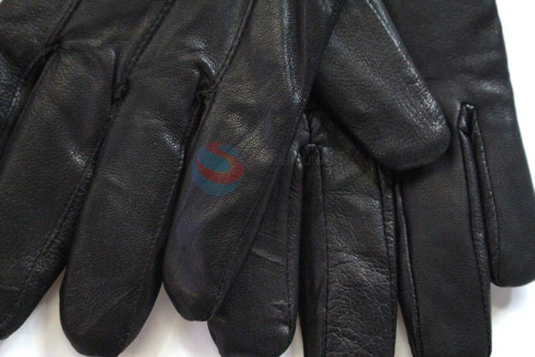 Low price touch screen men genuine leater warm gloves