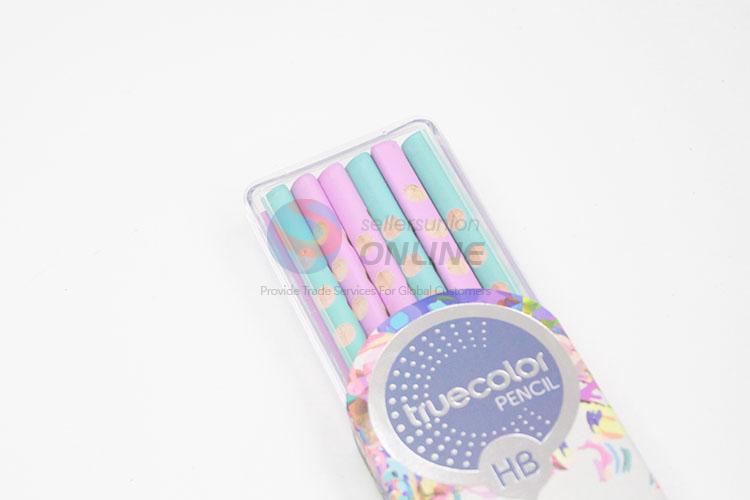 Portable Cute Pink And Blue HB Pencils For Kids