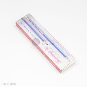 Wholesale Cool Simple Blue Striped HB Pencils With Eraser