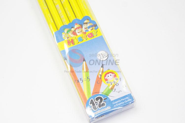 Creative Supplies Yellow Colors HB Pencils For Kids