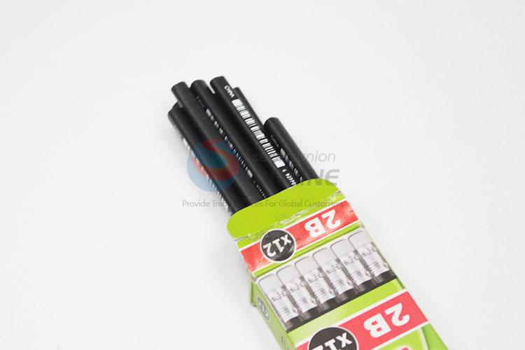 Top Selling 12 Pieces/Box 2B Non-Toxic Standard Pencils