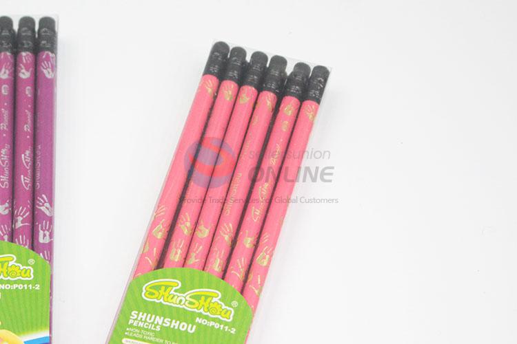 Hot Sales Three Styles HB Pencils With Eraser