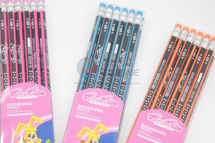 Promotional Four Colors 12 Pcs/Set HB Writing Pencils