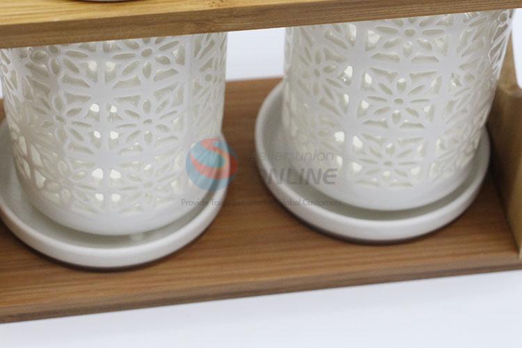 Ceramic Hollow -out Chopsticks Tube Drop Box Chopsticks Cage