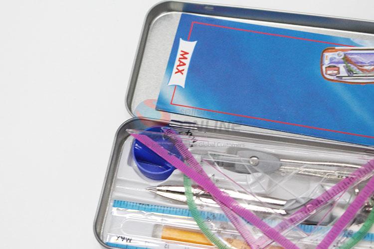 High Qualoty Pencil Case Compasses Ruler Pencil Stationery Set