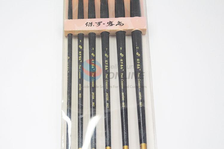 Wood Handle Nylon Art Paintbrush for Wholesale