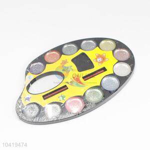 Wholesale Round Design Student Paint Palette Set with Brush