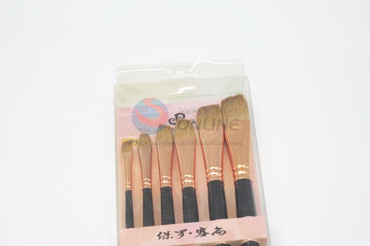 Wood Handle Nylon Art Paintbrush for Wholesale