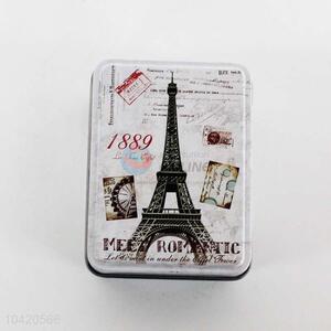 Best selling eiffel tower printing iron cans