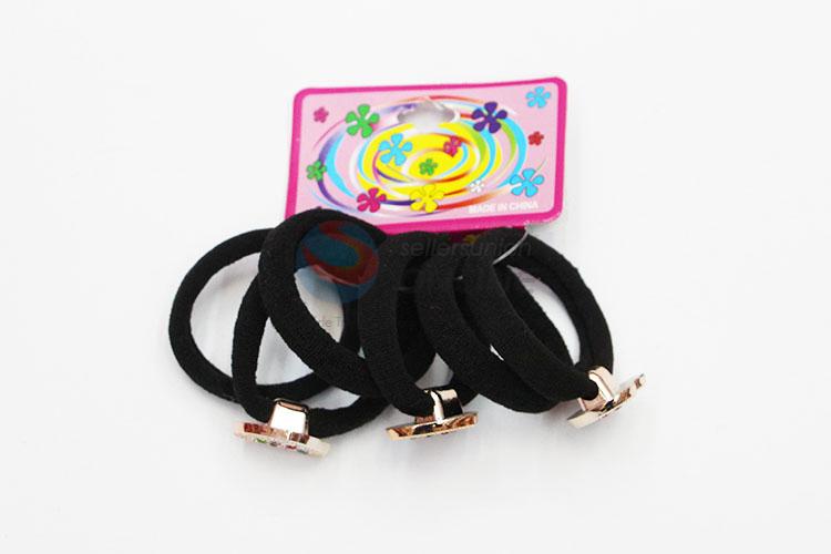 Hot Sale Black Hair Rings Set