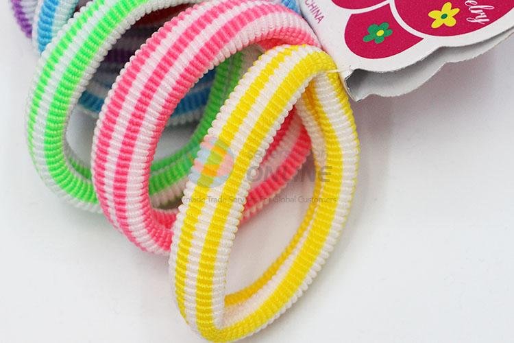 Cheap Colorful Hair Rings Set