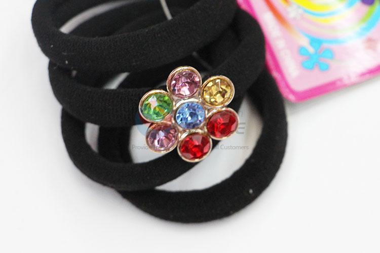 Hot Sale Black Hair Rings Set