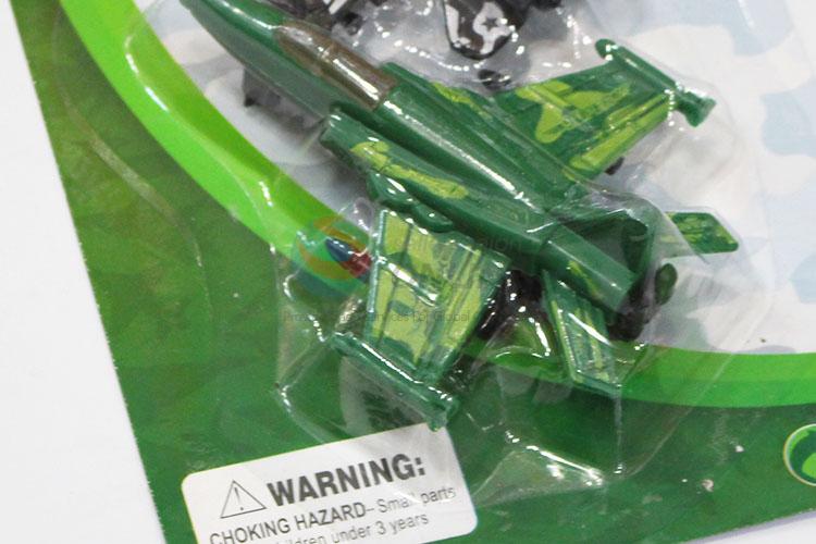 Green/black 2pcs fighters shape toy