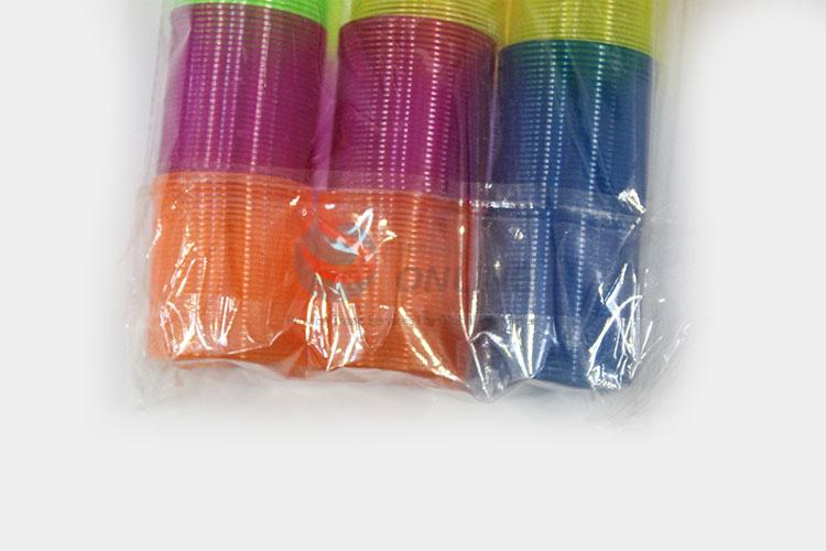 Best Selling 12pcs Colorful Plastic Alinky Rainbow Spring for Kids