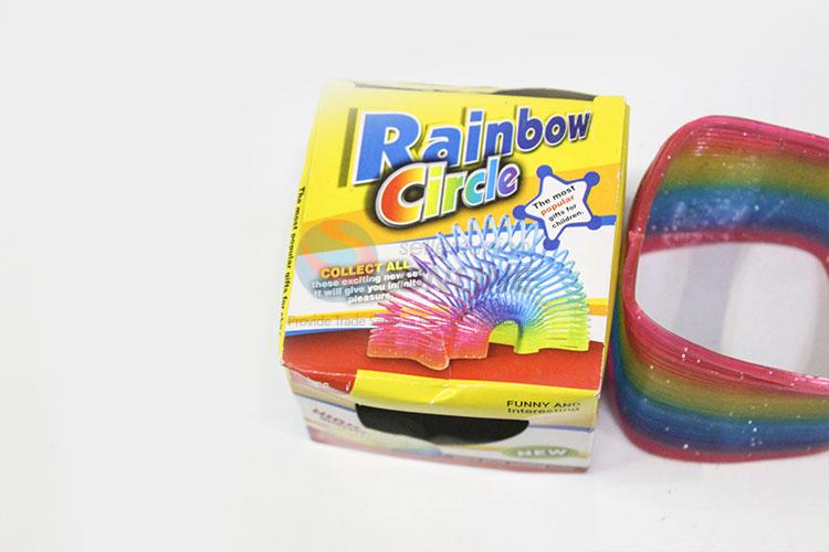 Unique Design Colorful Plastic Alinky Rainbow Spring for Kids