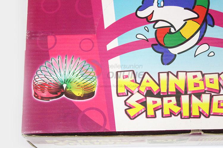 Bottom Price Colorful Plastic Alinky Rainbow Spring for Kids