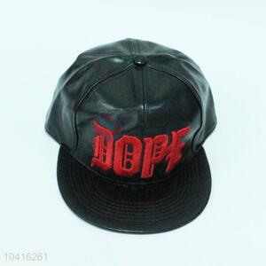 Factory price pu leather embroidery baseball cap