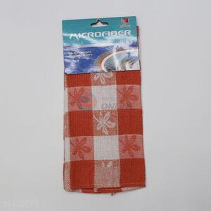 Hot Sale Orange Grids Tea Towel for Kitchen Use