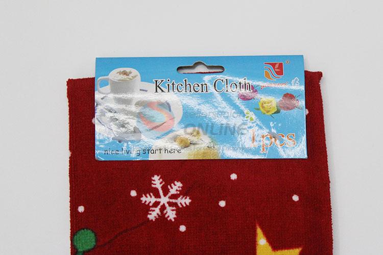 Cheap christmas design linen kitchen towels