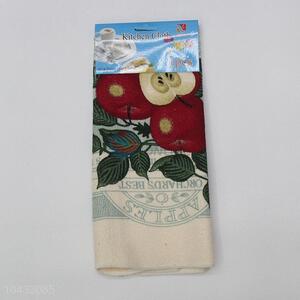 Hot Sale Cheap Apple Printing Kitchen Cleaning Towel