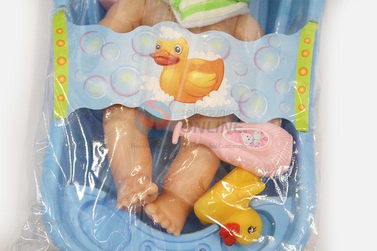 Reasonable Price 10-inch Child with Bath Tub Infant Baby Doll for Kids