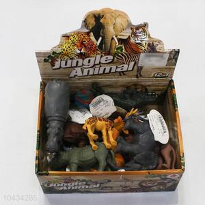 Good Factory Price Wild Animal Model Toys 12 pcs Simulation Animal Set