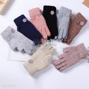 Knitting Wool Gloves for Women