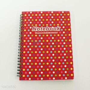 Cute Dots Red Notebook with Low Price