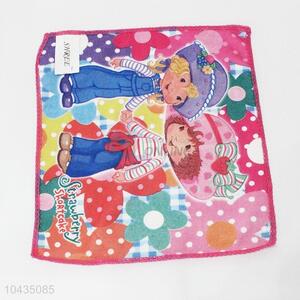 Cotton hand printed children towel handkerchief