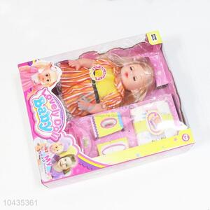 Factory Price Popular Wholesale Cute Doll Toys Feeding Set