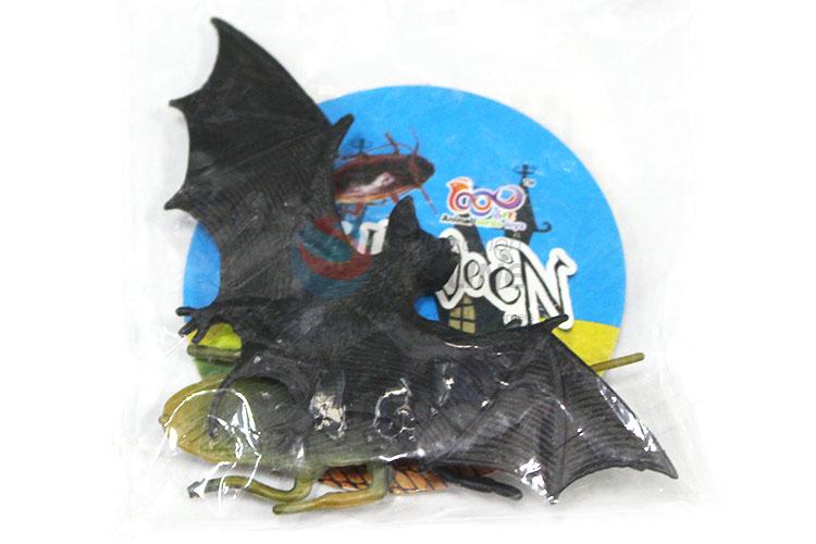 New Arrival Plastic Solid Bat Halloween Series Animal Model Toy