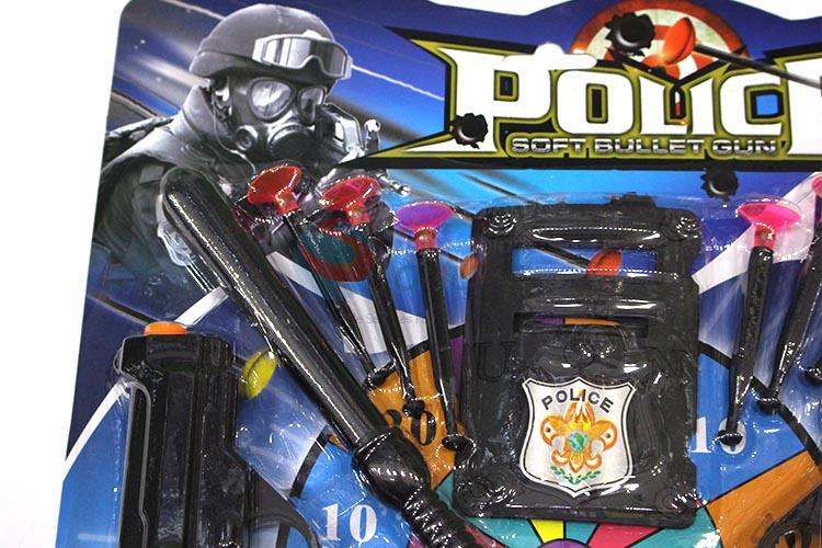 Nice Design Soft Bullet Gun Police Toy Set for Sale