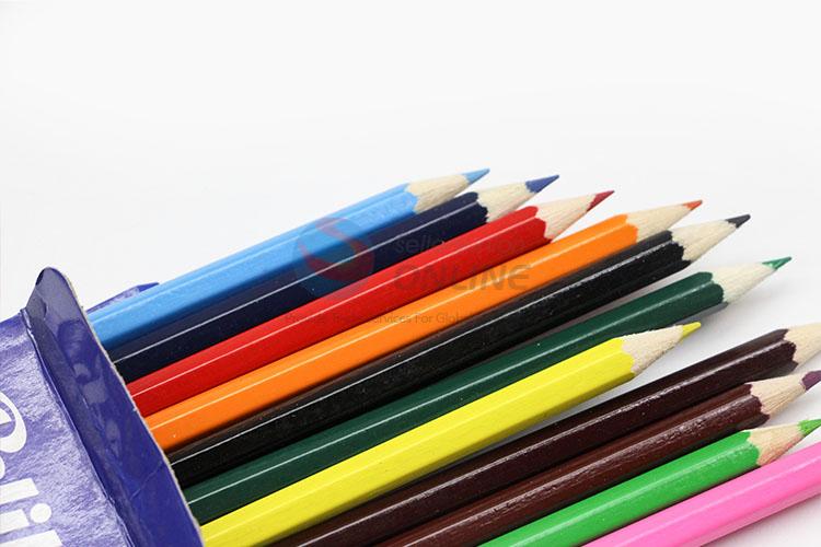 Factory Direct High Quality 12pcs Safe Non-toxic Colored Pencil for Kids