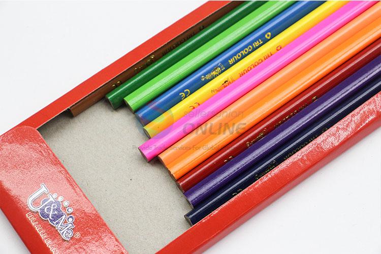 Hot Sale 12pcs Safe Non-toxic Colored Pencil for Kids