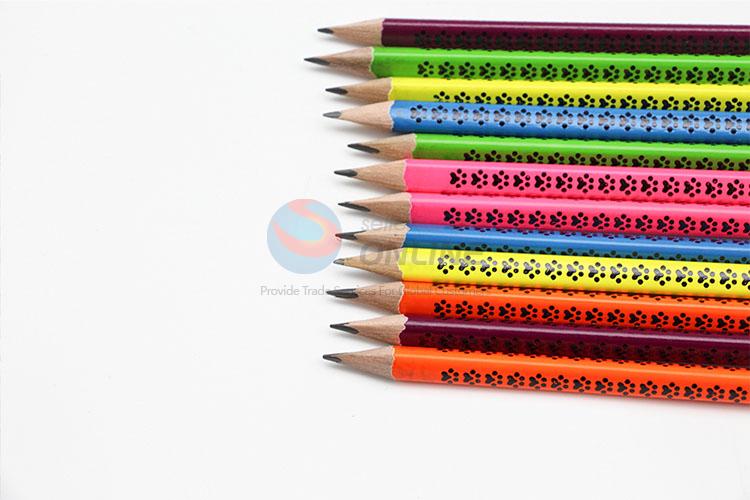 Special Design 12pcs Natural Wooden Pencil for Kids