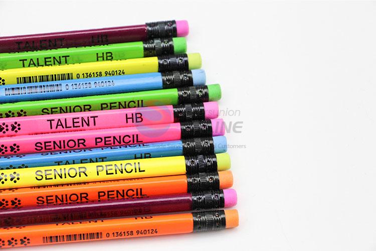 Special Design 12pcs Natural Wooden Pencil for Kids