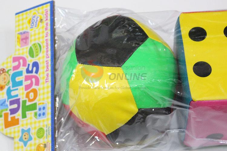 Popular facory supply 2pcs dice/ball shape toy set