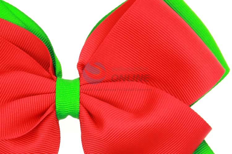 Cheap Colorful Christmas Bowknot Hairpin Children Hair Clip