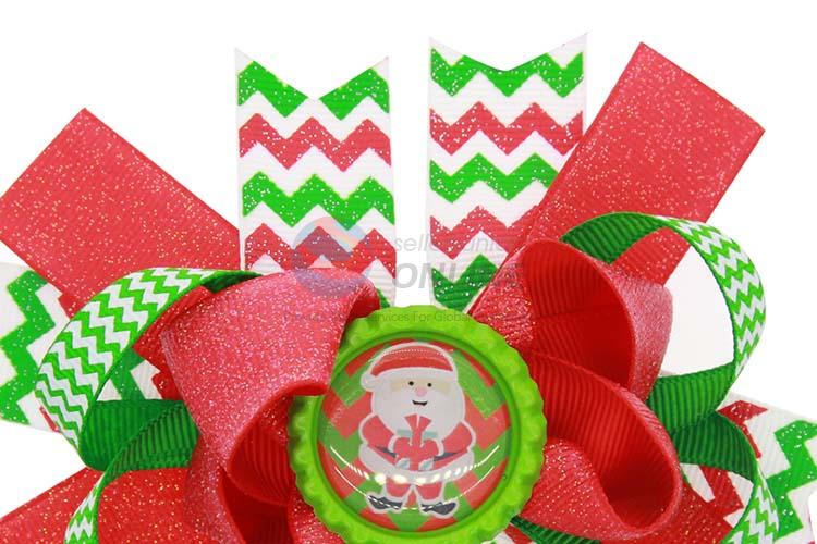 New Style Christmas Bowknot Hair Clip Colorful Hairpin For Baby