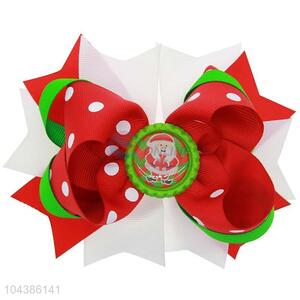 Best Price Christmas Bowknot Hairpin Colorful Hair Clip