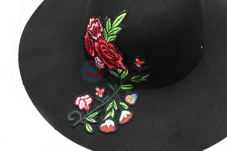 Wholesale Cheap Wool Women Felt Hat Wide Brim Fedora Caps