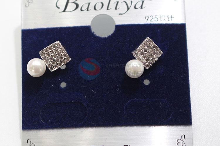 Best selling fashion pearl&zircon ear stub